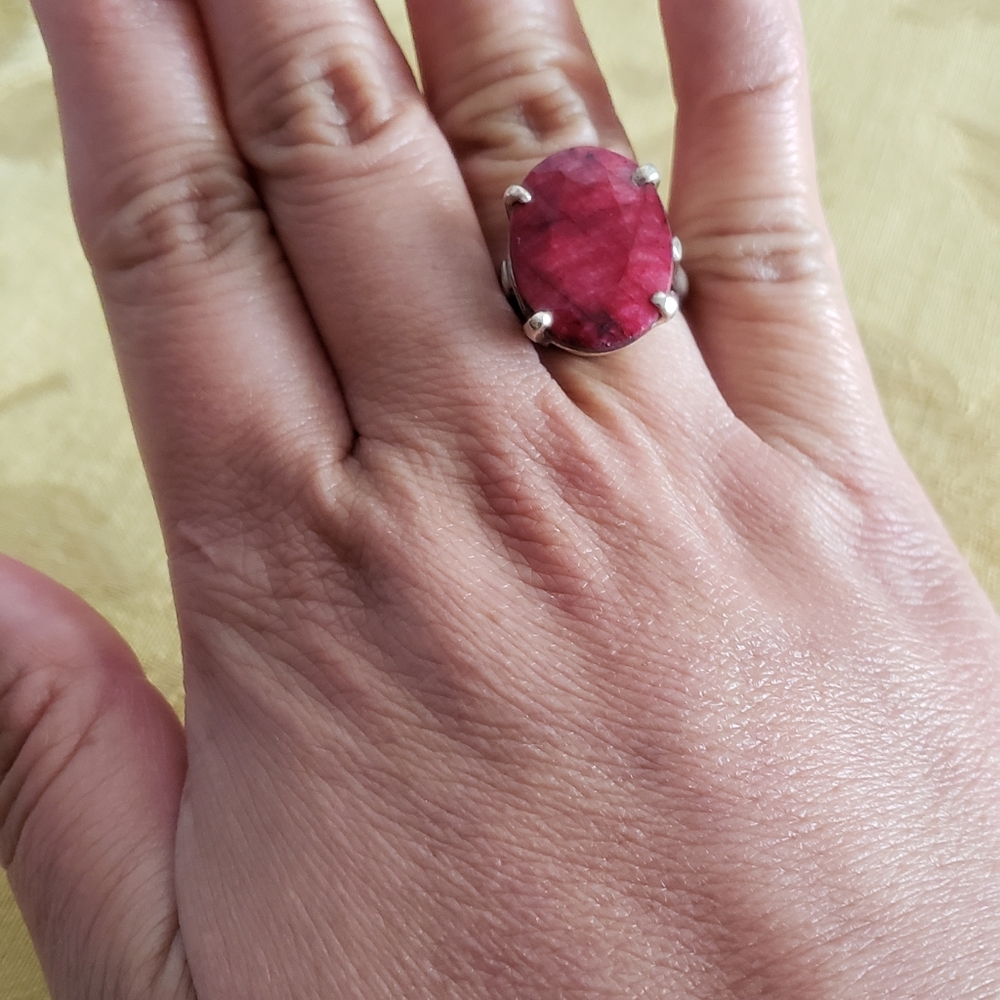 Estate 30 Ct. Genuine Ruby Ring - image 7